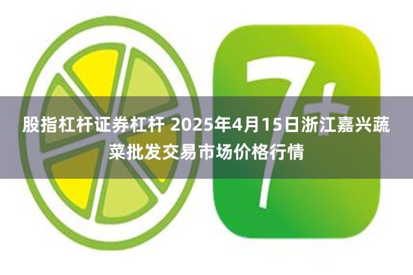 股指杠杆证券杠杆 2025年4月15日浙江嘉兴蔬菜批发交易市场价格行情