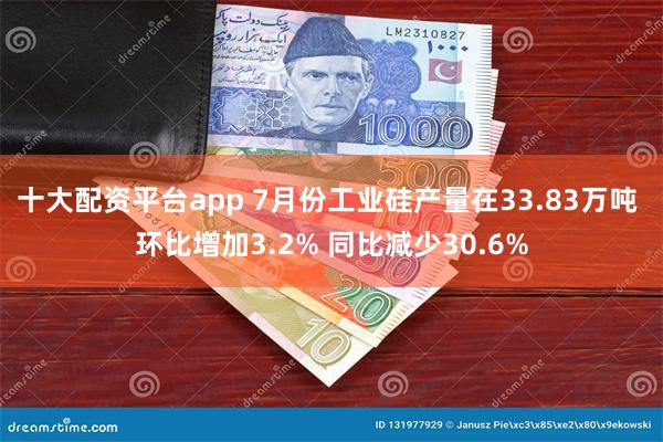 十大配资平台app 7月份工业硅产量在33.83万吨 环比增加3.2% 同比减少30.6%