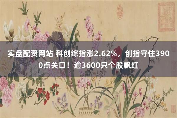实盘配资网站 科创综指涨2.62%，创指守住3900点关口！逾3600只个股飘红